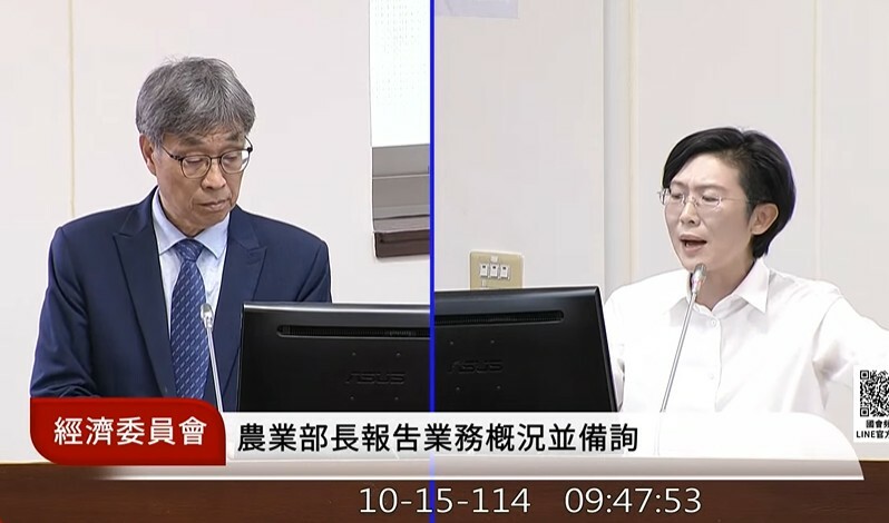 我國近來豬價偏高、菜價偏低,藍綠分別有立委盼農業部精進生產與協調系統。(直播截圖)