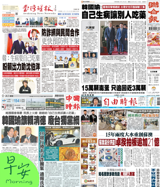 今日四大報頭版新聞！（20251113）